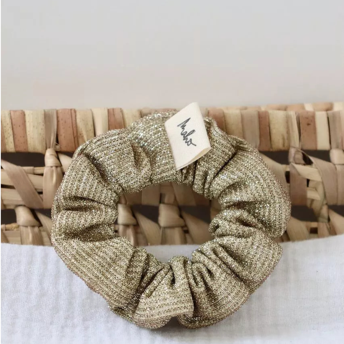 Chouchou Bridget Paillettes Or